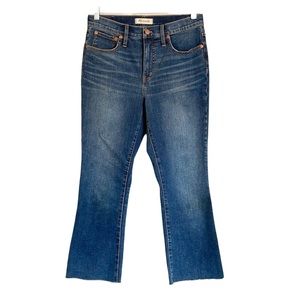 madewell cali demi-boot raw hem cropped jeans
